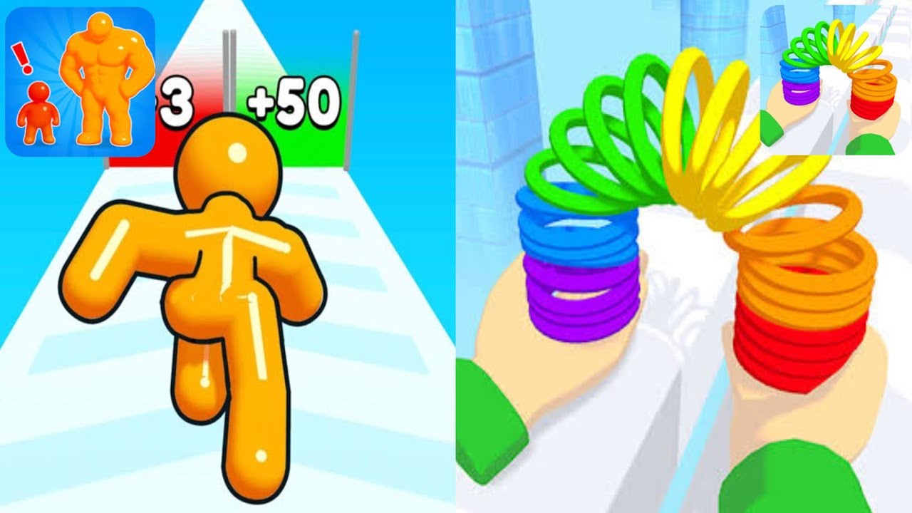 Tall Man Run vs Toy Spring - Max Levels Unlocked Speedrun Gameplay