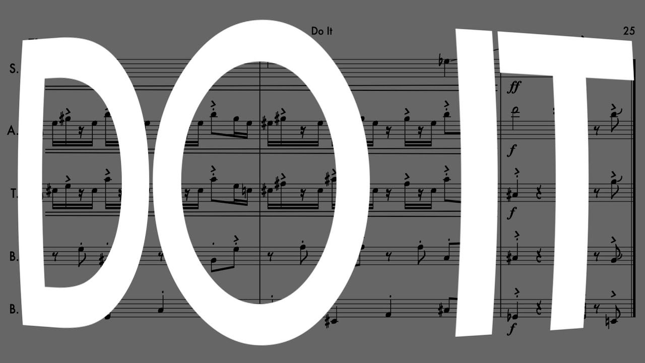 Do It | Sax Quintet | Score Video