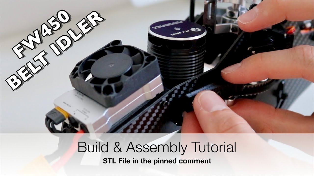 Belt Idler - Tensioner - Build & Assembly Tutorial - FLYWING FW450 V2 RC Helicopter 🚁