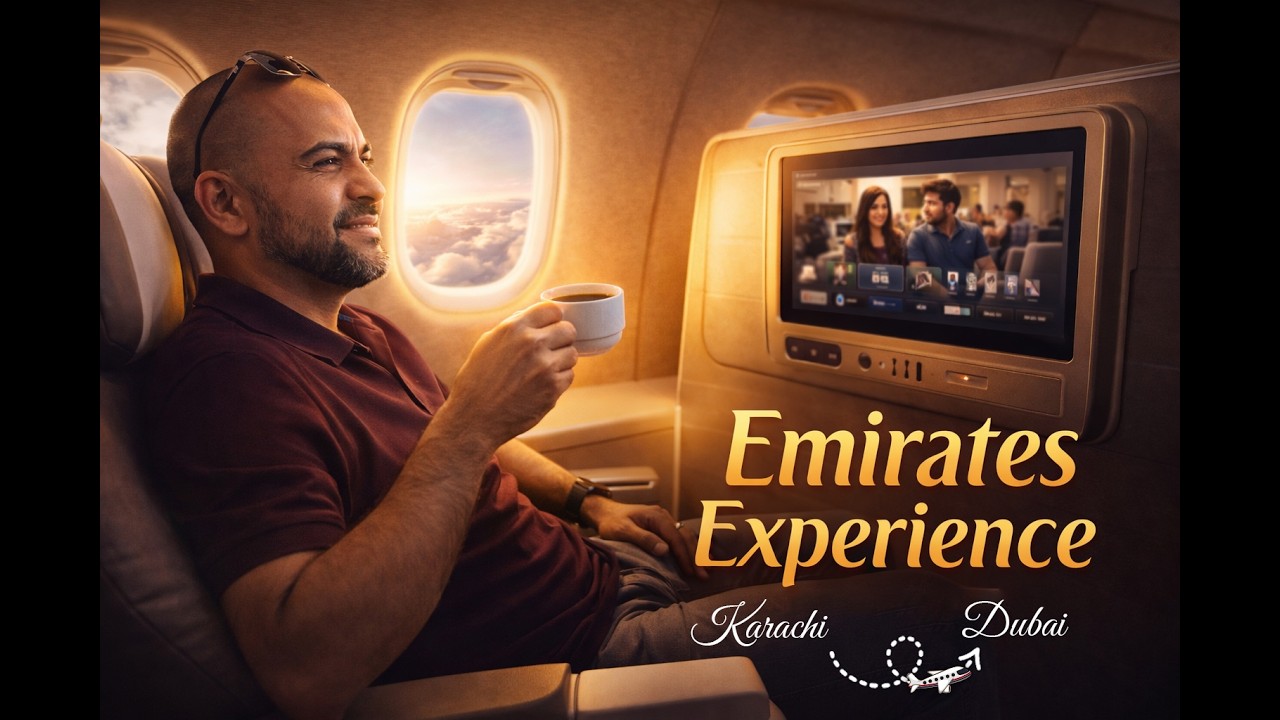 Karachi to Dubai Emirates Flight Experience 🇵🇰✈️🇦🇪 | Full Travel Vlog 2026
