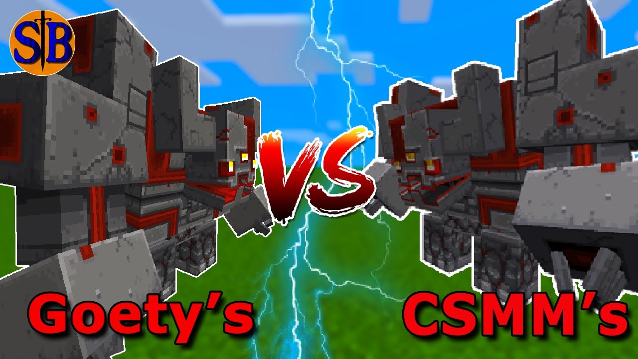 Redstone Monstrosity (Goety) VS Redstone Monstrosity (CSMM)