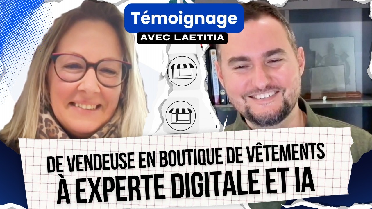De vendeuse de vêtements à Experte en Digital et IA #reconversionprofessionnelle #franchise
