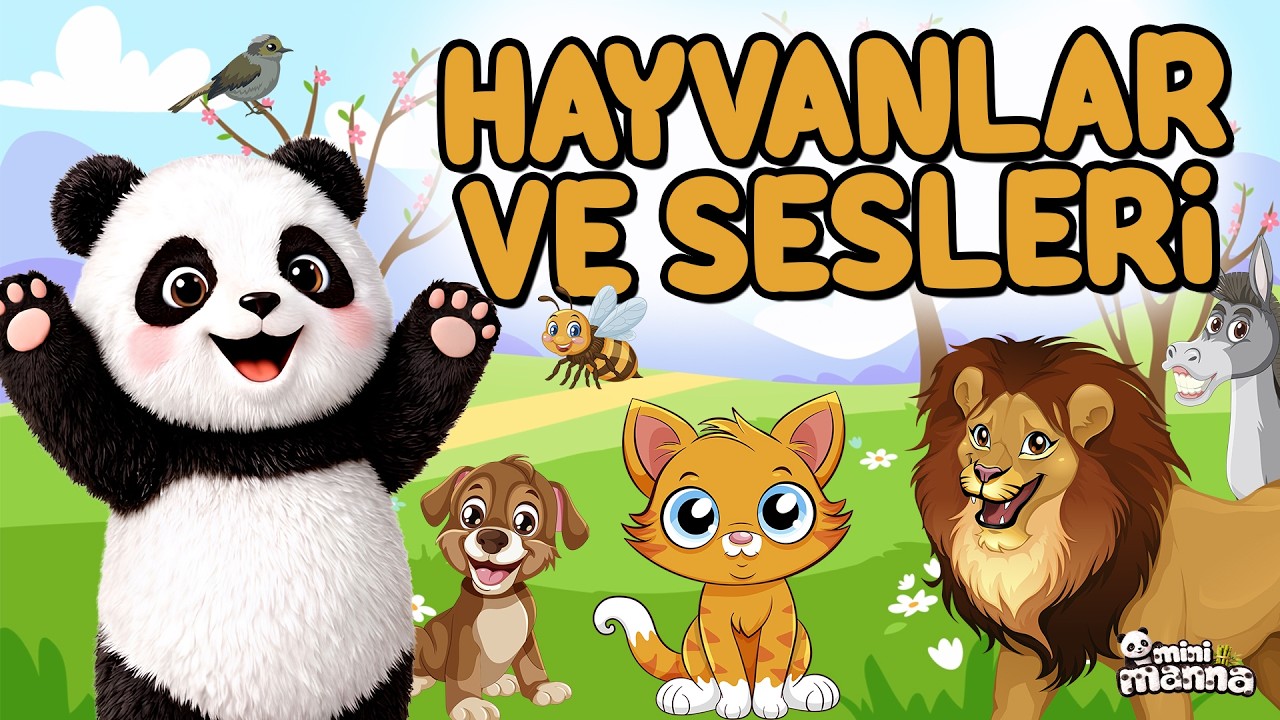 Çocuklar İçin Hayvanlar ve Sesleri | Eğitici Hayvan Videosu #minimanna #hayvanlar #hayvansesleri