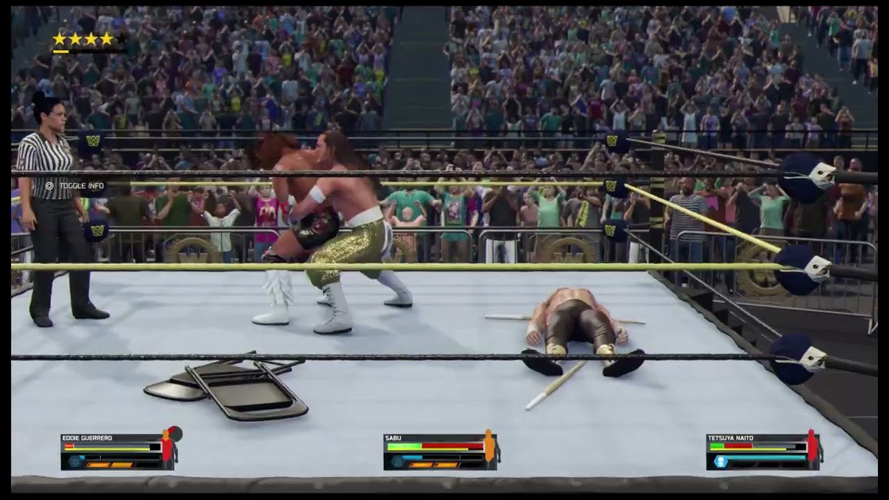 Tetsuya Naito vs Sabu vs Eddie Guerrero | WWE 2K25