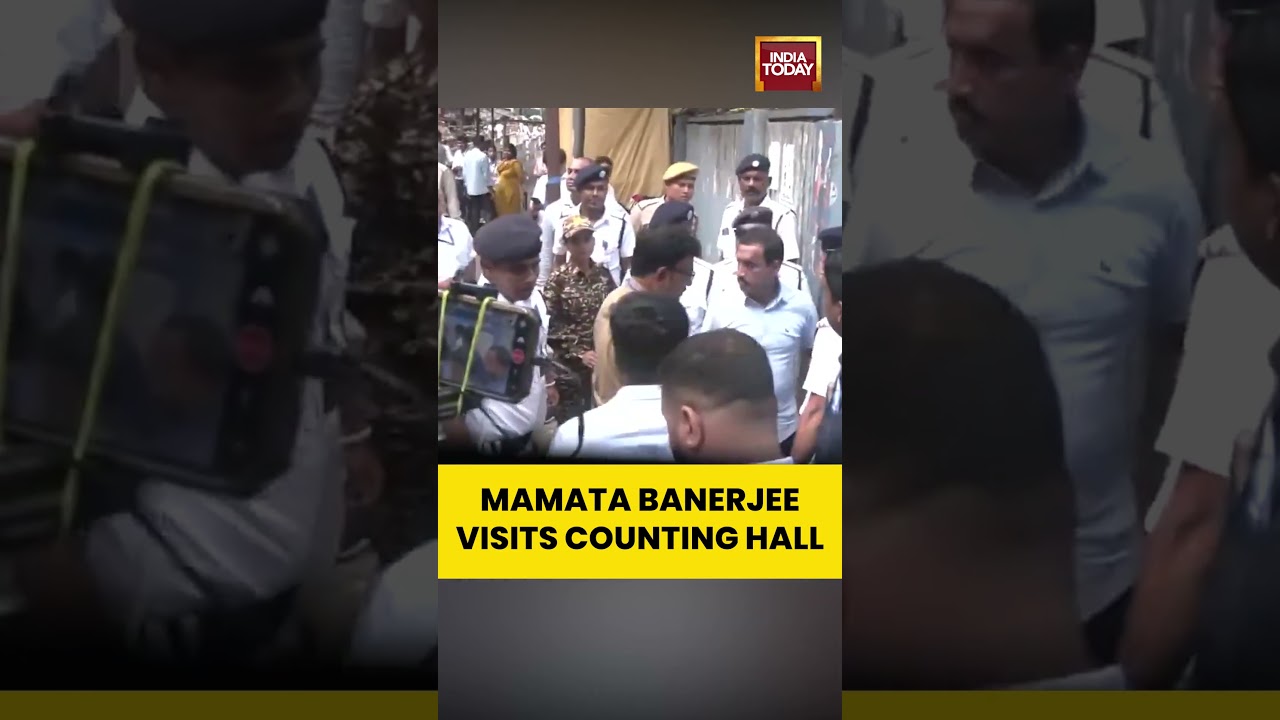 Mamata Banerjee Seen at Kolkata Counting Centre as Results Awaited | West Bengal Elections Results