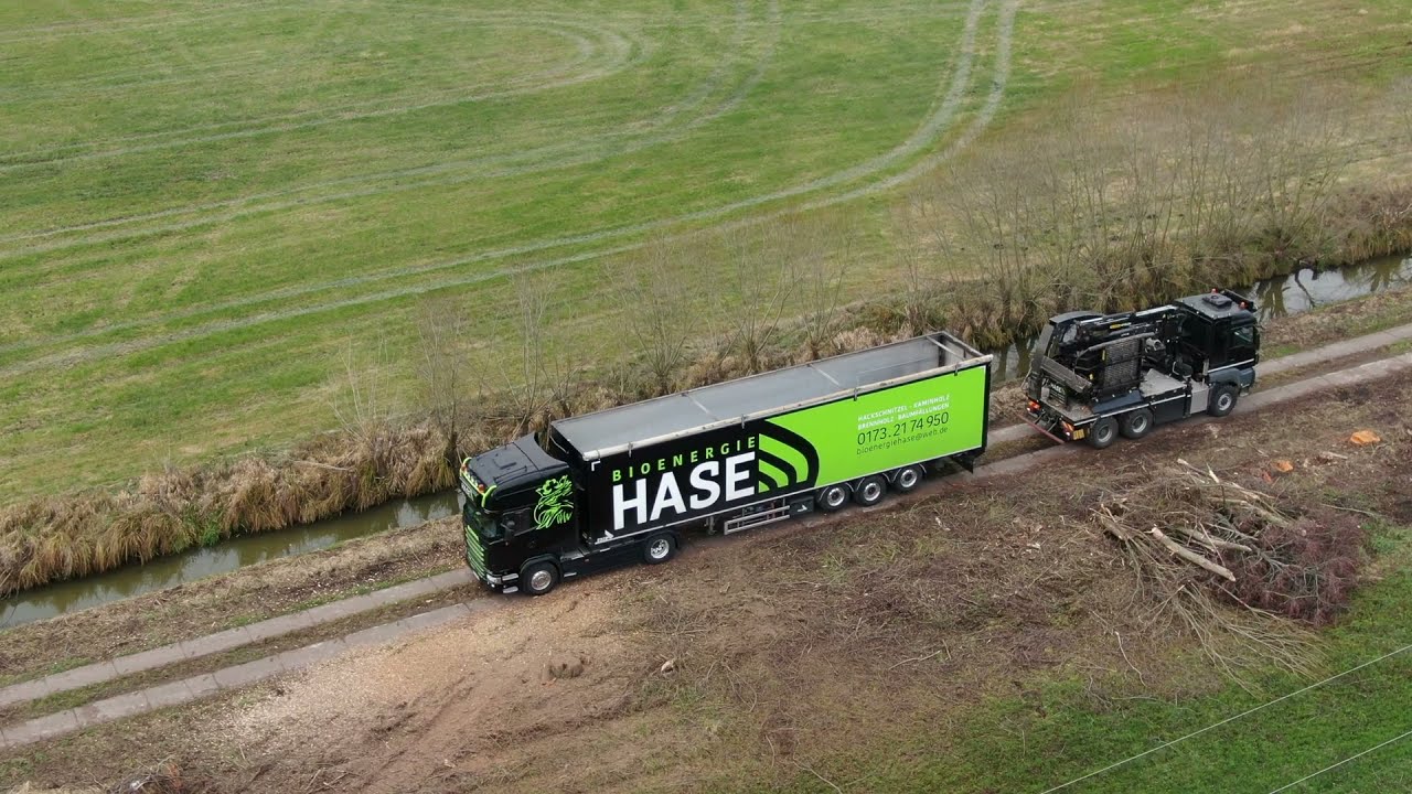 JENZ Hacker Energieholz häckseln HEM 593-R Truck BEH Bioenergie Hase