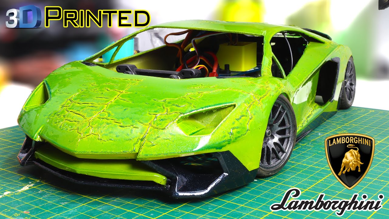 3D-печать Lamborghini Aventador SV / Как напечатать кузов радиоуправляемой машины на 3D-принтере ...