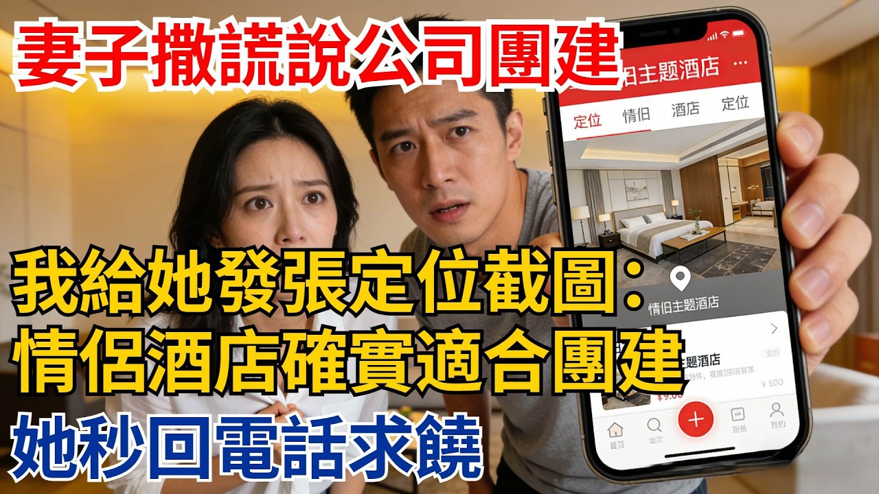 妻子撒謊說公司團建，我給她發了張定位截圖：“你們公司真會選地方,情侶主題酒店確實適合團建”她秒回電話求饒【都市際遇】#都市情感#情感故事#妻子出軌#出軌故事#婚姻背叛#反轉劇情