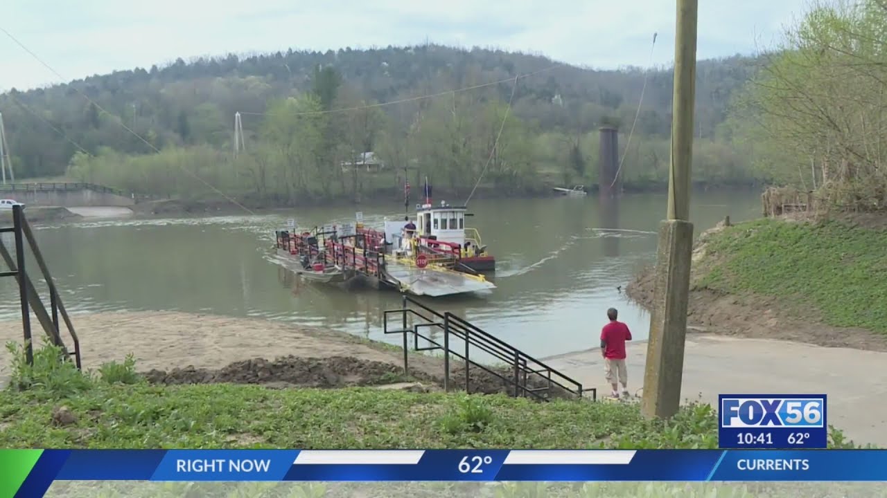 A ferry is still a loved way to cross the Kentucky River