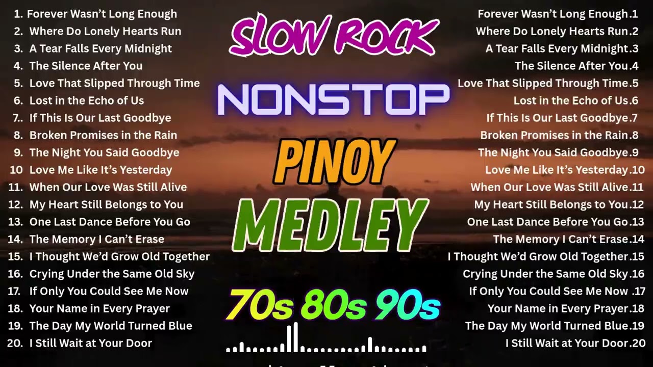 ♾️Nonstop Medley 70's 80's 90's Collection | Greatest Hit Slow Rock Love Song | MGA LUAMANG TUGTUGIN