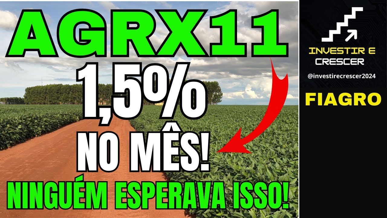 AGRX11: VENDA MILION&Aacute;RIA AGITA O FIAGRO!