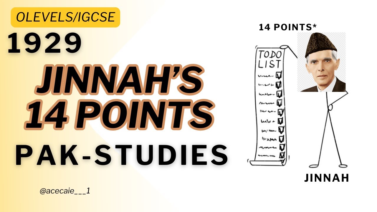 JINNAH 14 POINTS IN 4 MINUTES!!|OLEVELS|IGCSE|PAKSTUDIES|2059|0448