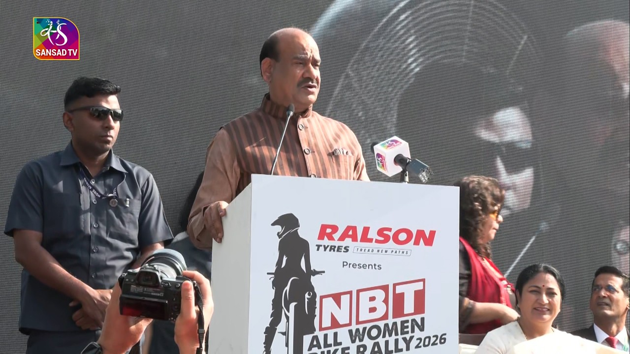 LS Speaker Om Birla flags off all women bike rally on International Women’s Day from New Delhi
