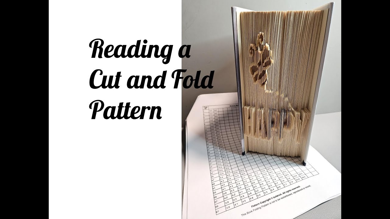 How to read a cut and fold pattern, Book Folding