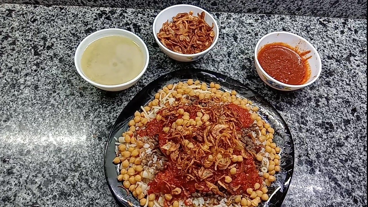 طريقه عمل الكشري | اكلات صيامي| أكلات نباتيه | الفديو بالتفصيل للمبتدئين Egyptian koshari in Details