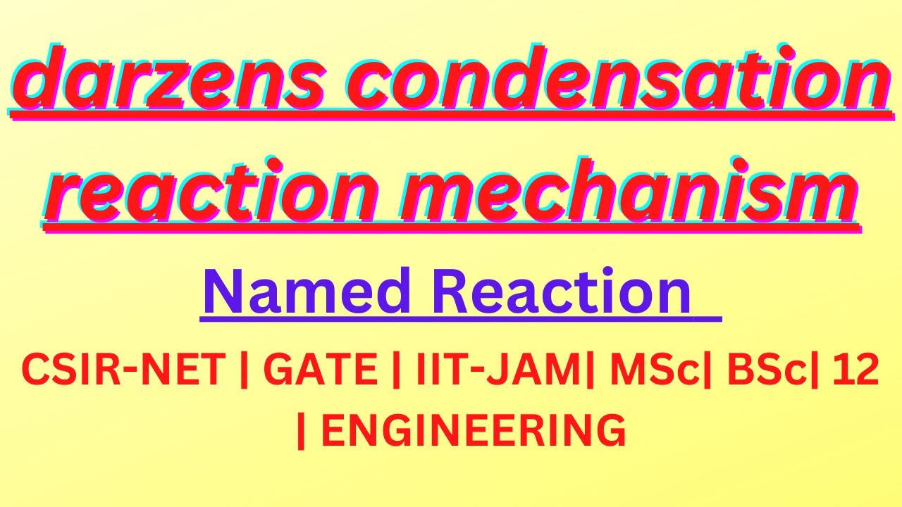 Darzens condensation reaction mechanism | Named Reaction | Organic chemistry | Ramathirtham Ramesh