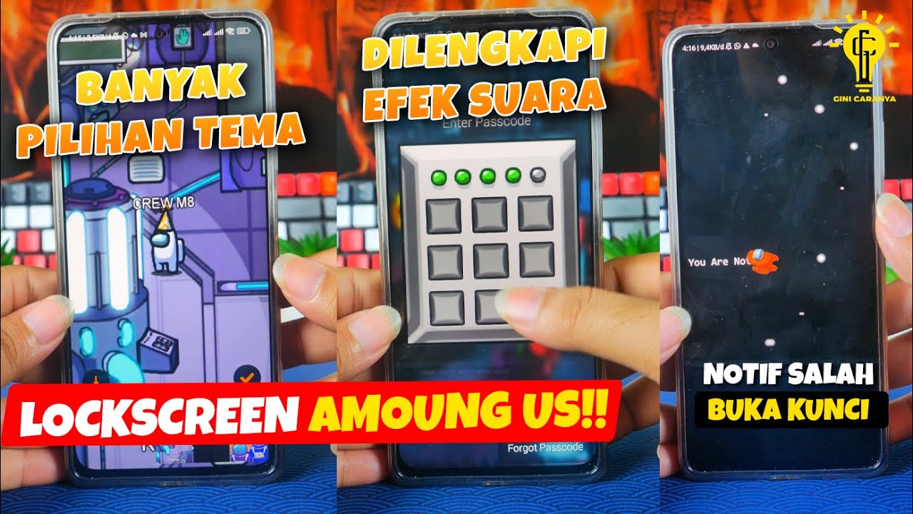 LOCKSCREEN AMOUNG US UNTUK ANDROID🔥