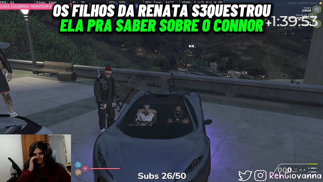 OS FILHOS DA RENATA S3QUESTROU ELA PRA SABER SOBRE O CONNOR E ELA TEVE QUE FUGIR