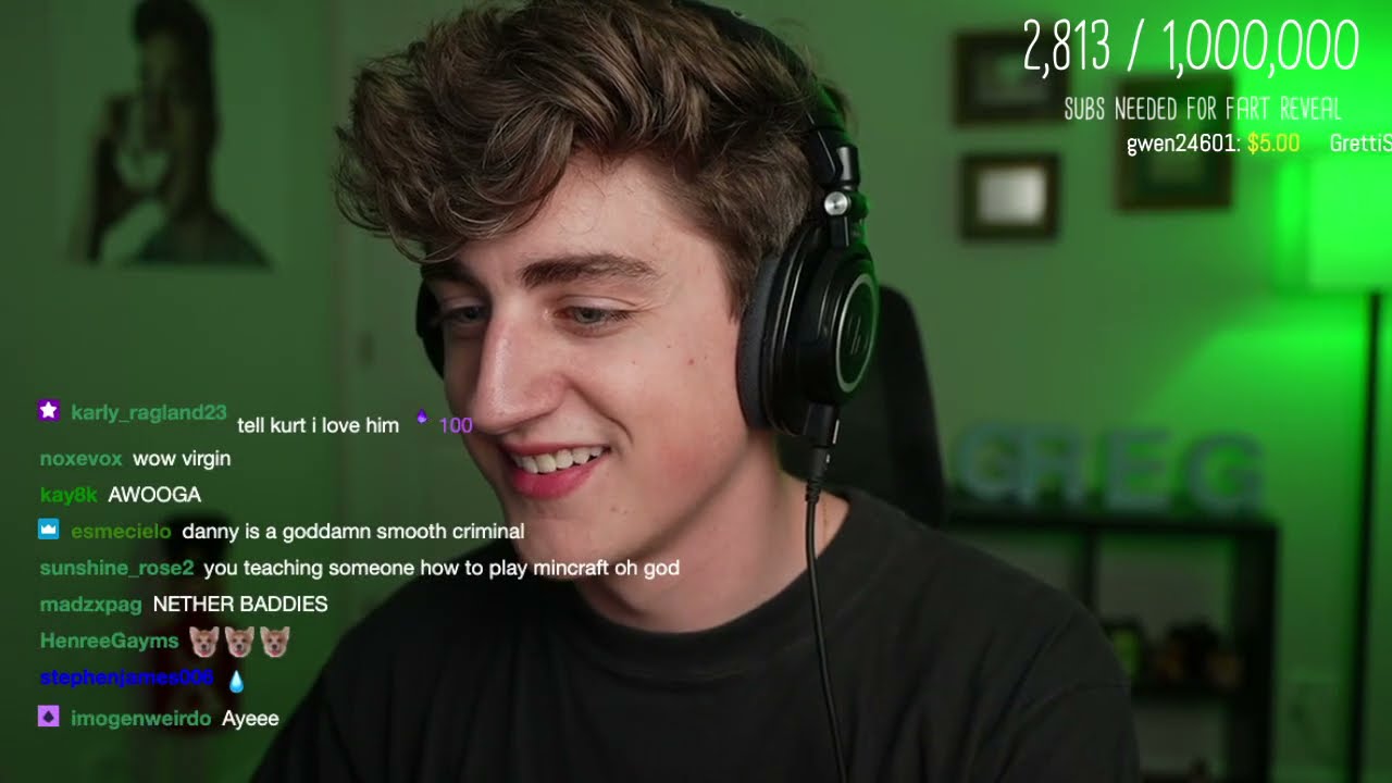 Danny Gonzalez Twitch stream 2021.04.21 - teaching kurtis how to play minecraft