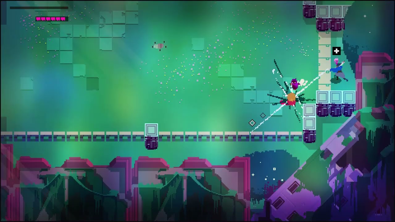 Quase perdendo o fut pra uma criança no Hyper Light Drifter
