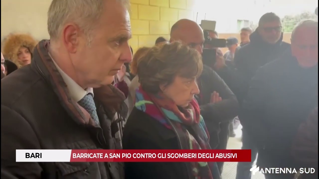 29 GENNAIO 2026 - BARI, BARRICATE A SAN PIO CONTRO GLI SGOMBERI DEGLI ABUSIVI