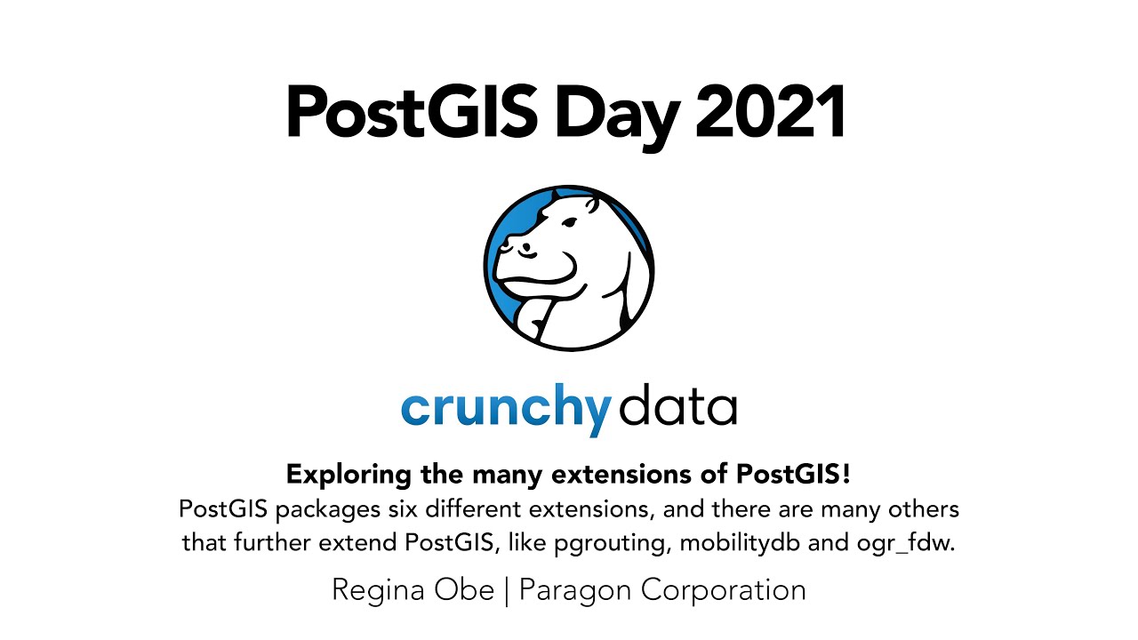 Exploring the Many Extensions of PostGIS!