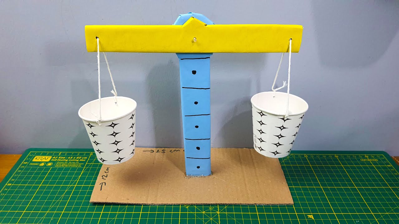 Denge Tartı Terazisi Nasıl Yapılır - 3D Bilim Çalışma Modeli - Bilim Projesi