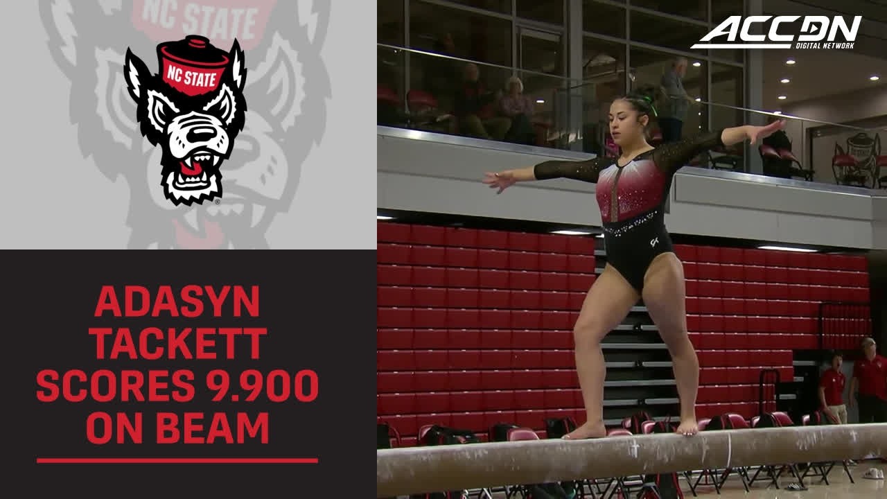 NC State's Adasyn Tackett Delivers A 9.900 On The Beam | 2026 ACC Women's Gymnastics