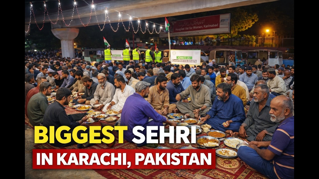 Biggest Sehri in Karachi Pakistan | Historic Night of Unity & Ramadan Spirit 🇵🇰