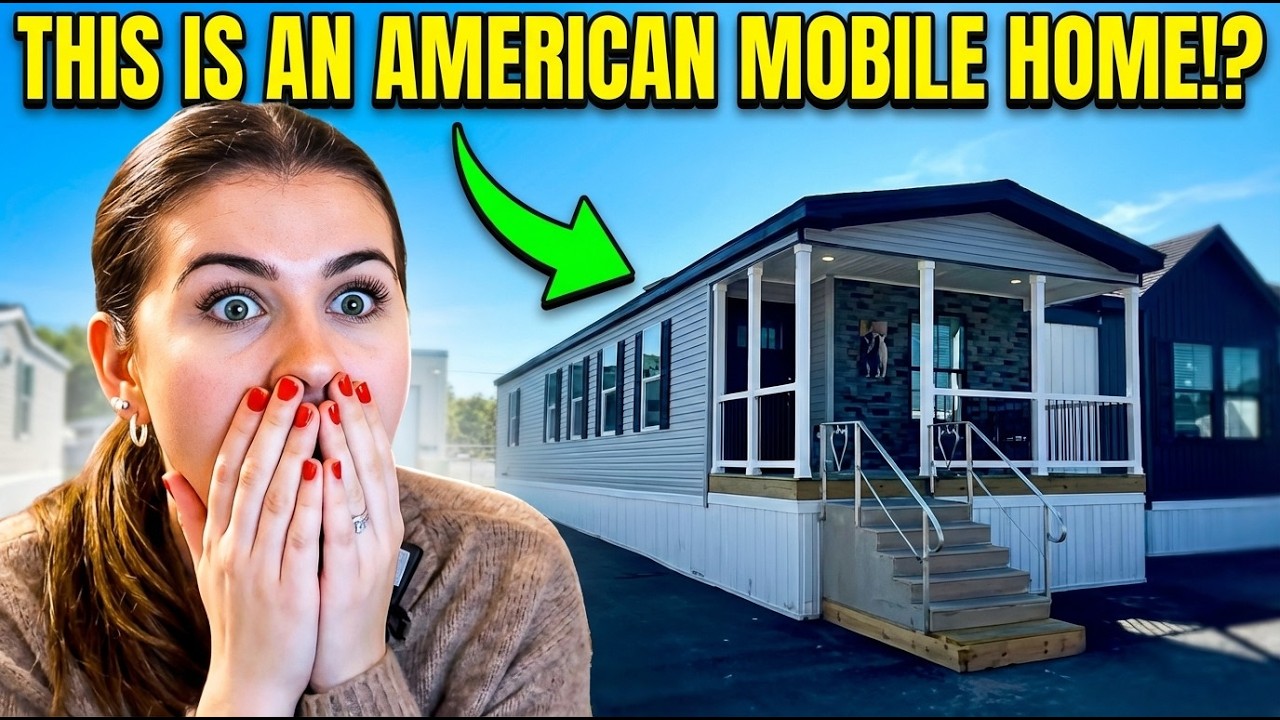 Brit Reacts to a tour of an American Mobile Home!
