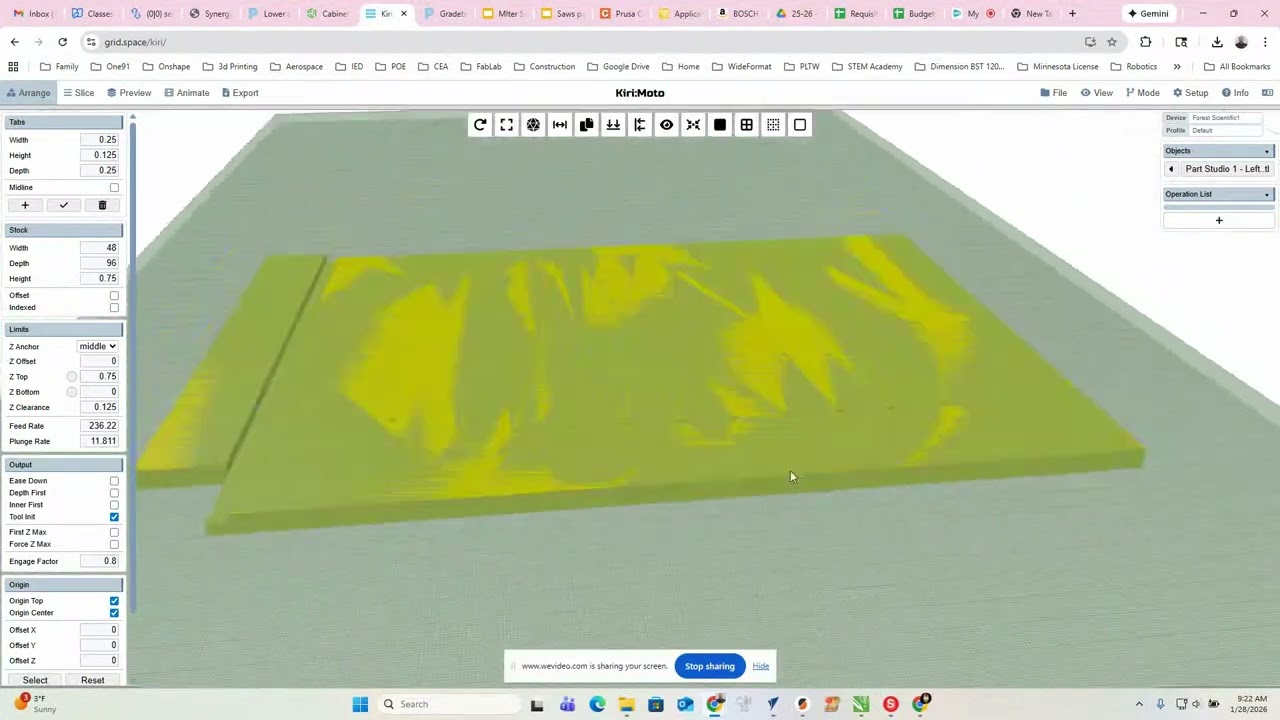 Lower Cabinet CNC