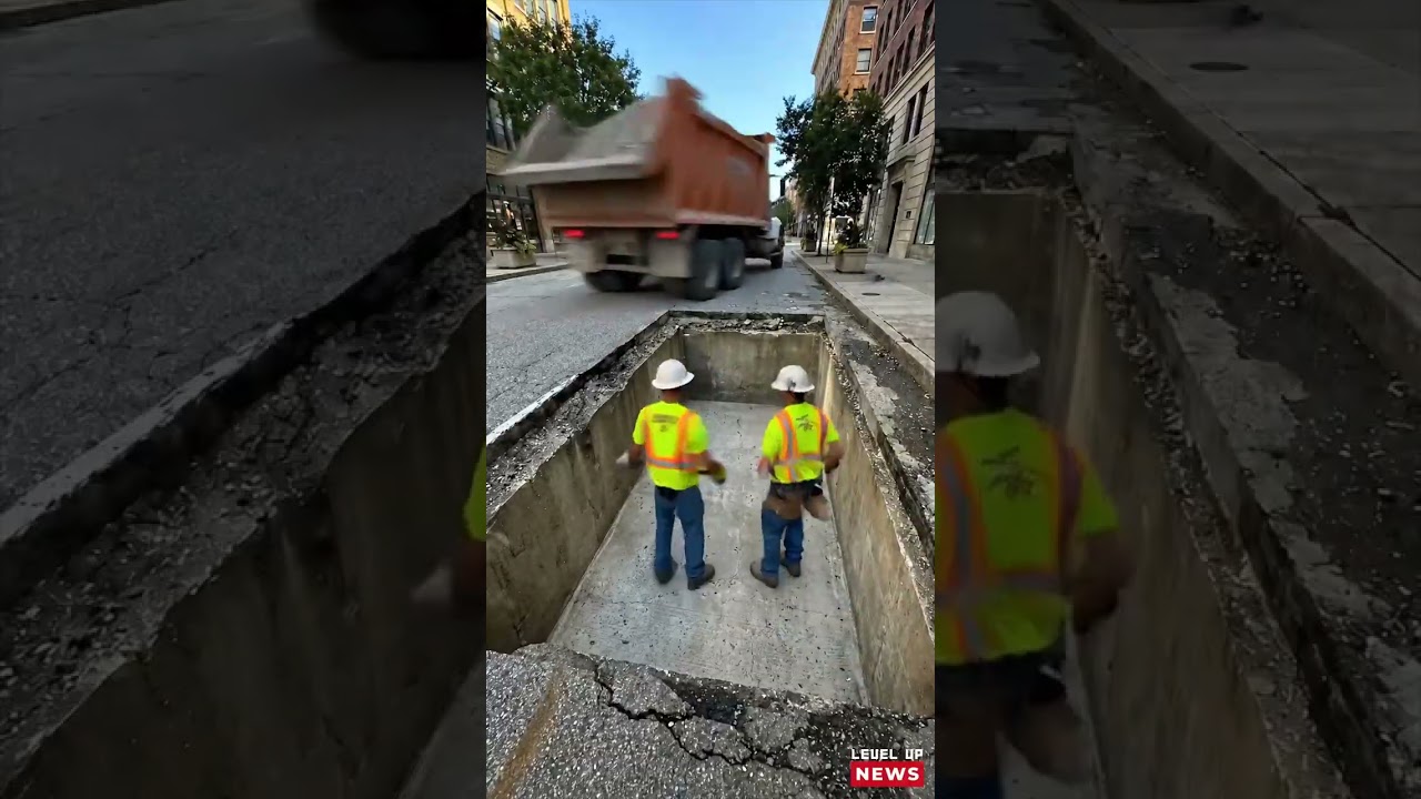 This Giant Sinkhole Nearly Swallowed the Road 😳