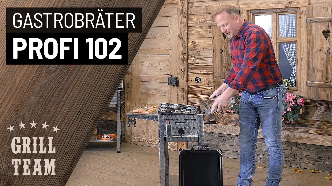 Gastrobräter Profi 102 | Edelstahl Bräter mit Rost und Pfanne Kombination | Vorstellung & Test | V2