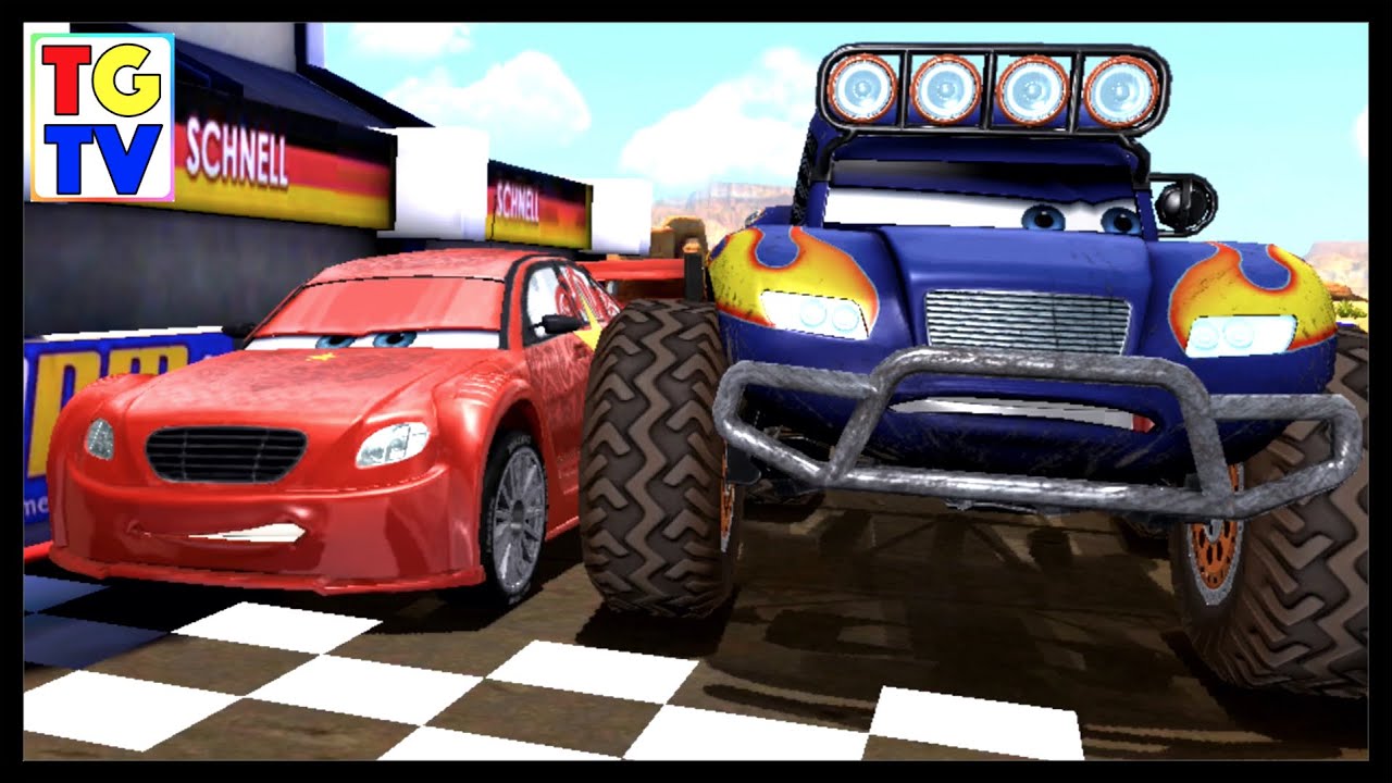 Disney Pixar Cars Blue Grit vs Long Ge, Idle Threat | Cars Fast as Lightning