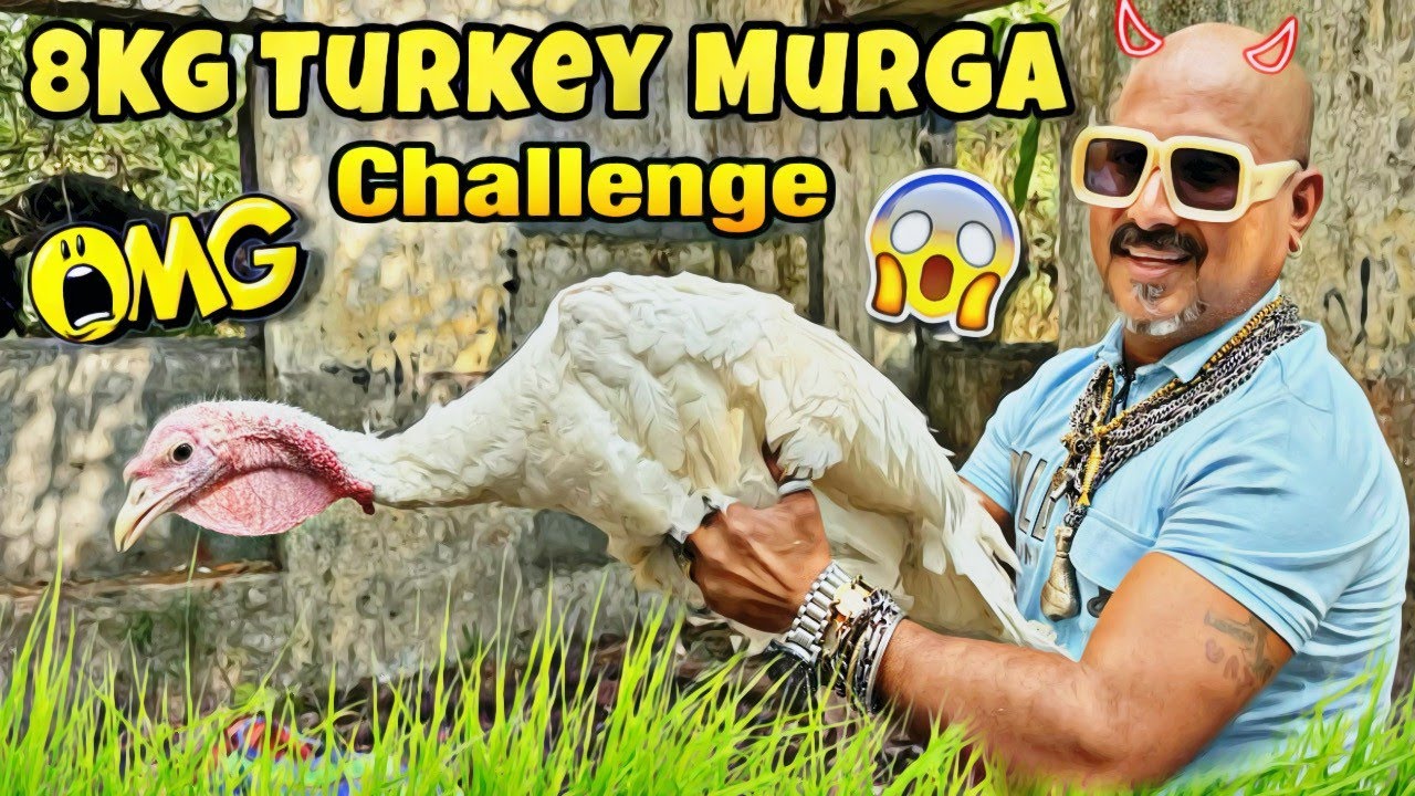 8KG Turkey Murga | Eating Challenge | Ulhas Kamathe | Chicken Leg Piece