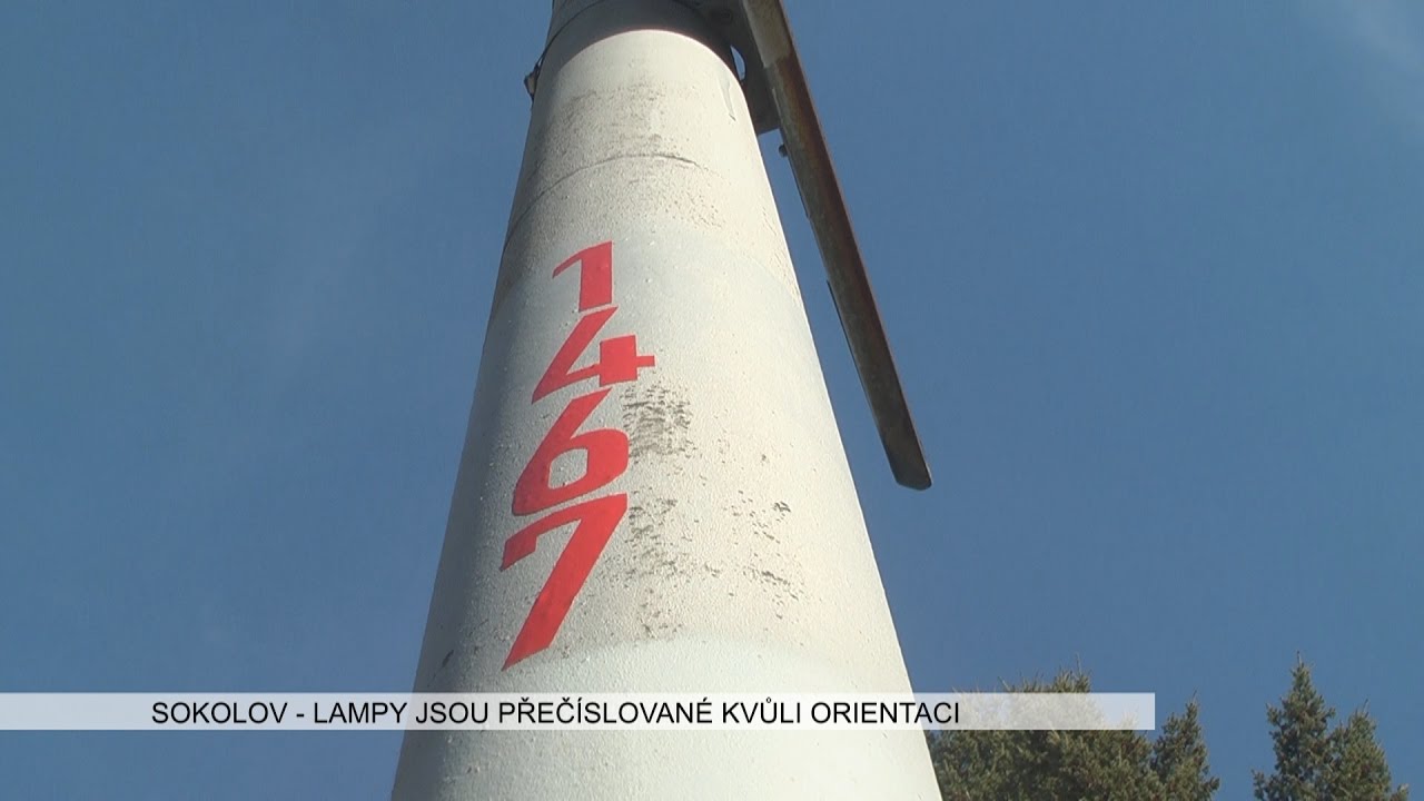 Sokolov: Lampy jsou přečíslované kvůli orientaci (TV Západ)