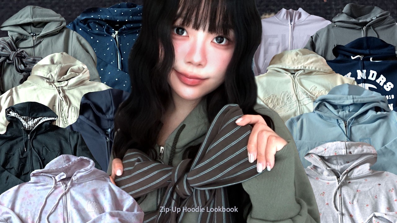 lookbook🍥 그 후집 어디꺼야 ..? ˚₊‧꒰ა 나만 알고싶은 유니크한 후드집업 12가지 추천 ໒꒱ ‧₊˚ • ( 다양한 코디 활용법까지! )