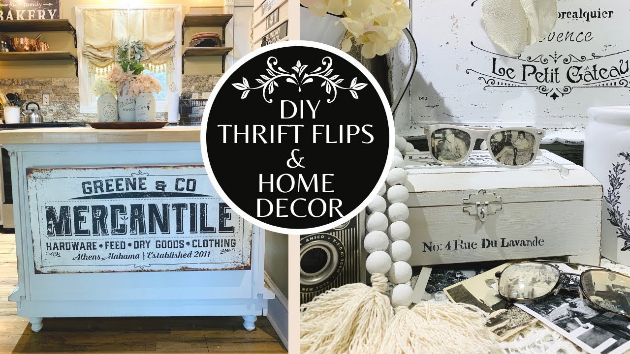 DIY SHABBY CHIC FARMHOUSE THRIFT FLIPS & DECOR IDEAS FOR YOUR HOME!