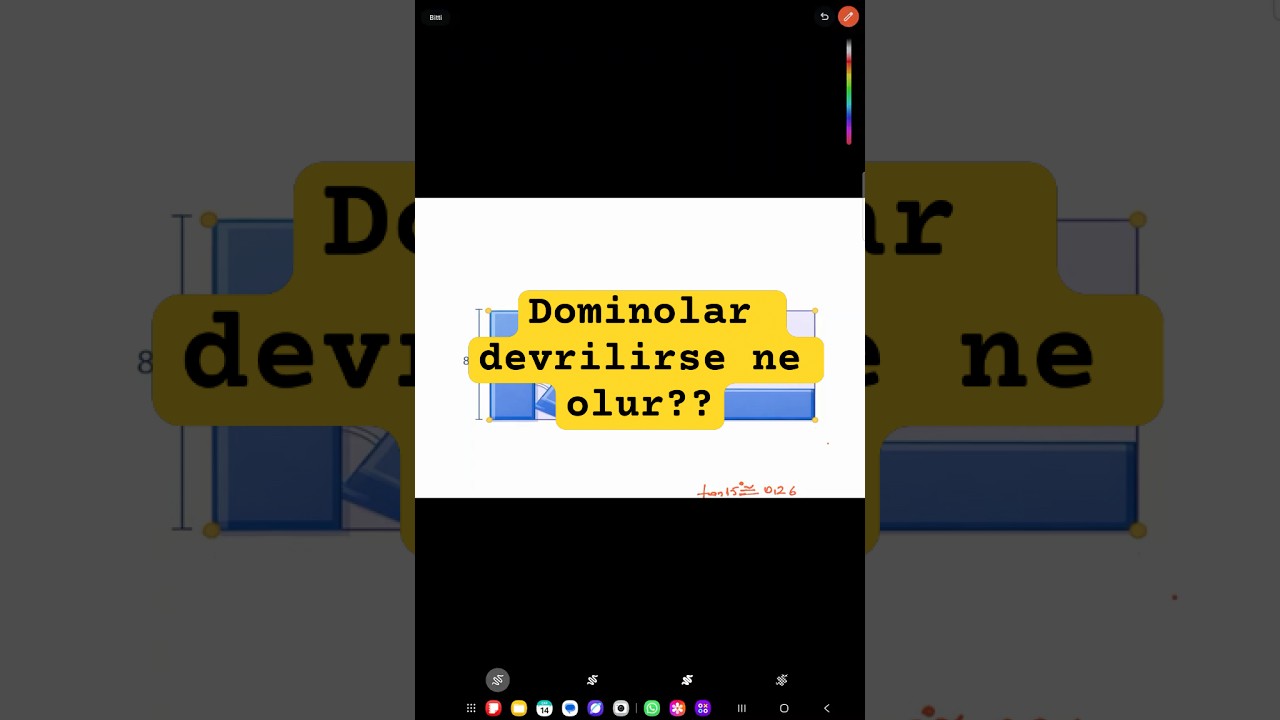 Bu Domino Nasıl Devrilir? 😮 #yks #tyt #ykstavsiye