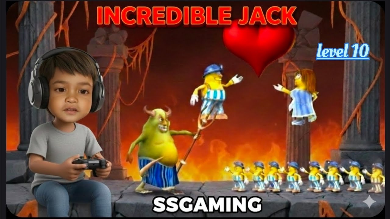 The incredible😁 jack level 10 challenge day 11  SS GAMING #gaming video