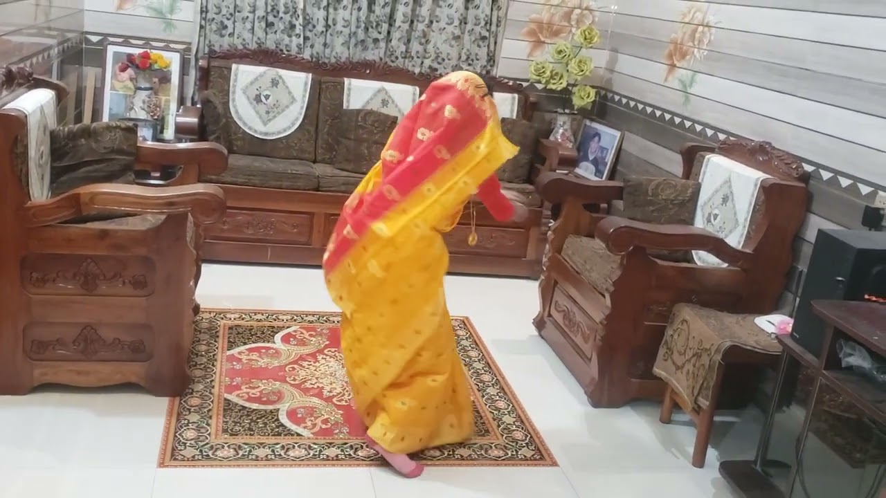#     লাল শাড়ি পিন্দি বালা গলায় দিলো পুতির মালা #viral  dance #cover Saptarshi #please subscribe #