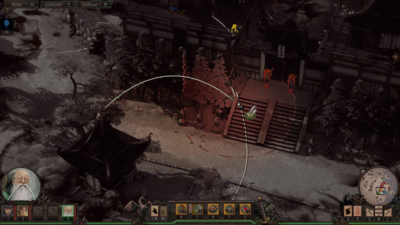 Mission 5 100% No Alarm / Speedrun @Shadow Tactics: Blades of the Shogun