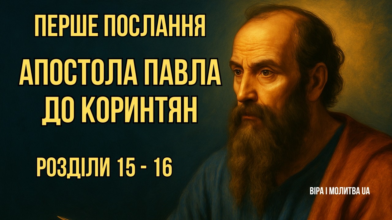 ПОСЛАННЯ АПОСТОЛА ПАВЛА ДО КОРИНТЯН | РОЗДІЛИ 15 – 16 | ВІРА І МОЛИТВА UA
