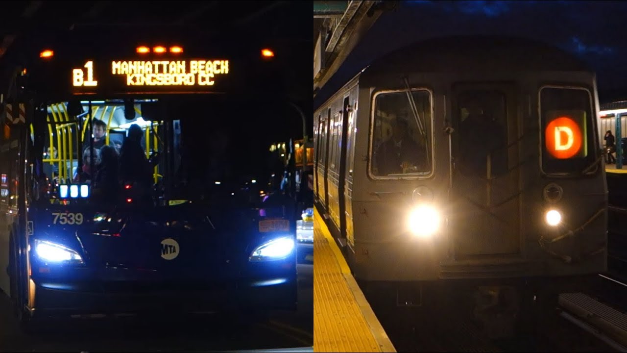 MTA New York City Bus & Subway : 20th Avenue [ BMT West End Line & B1 Bus Route ]