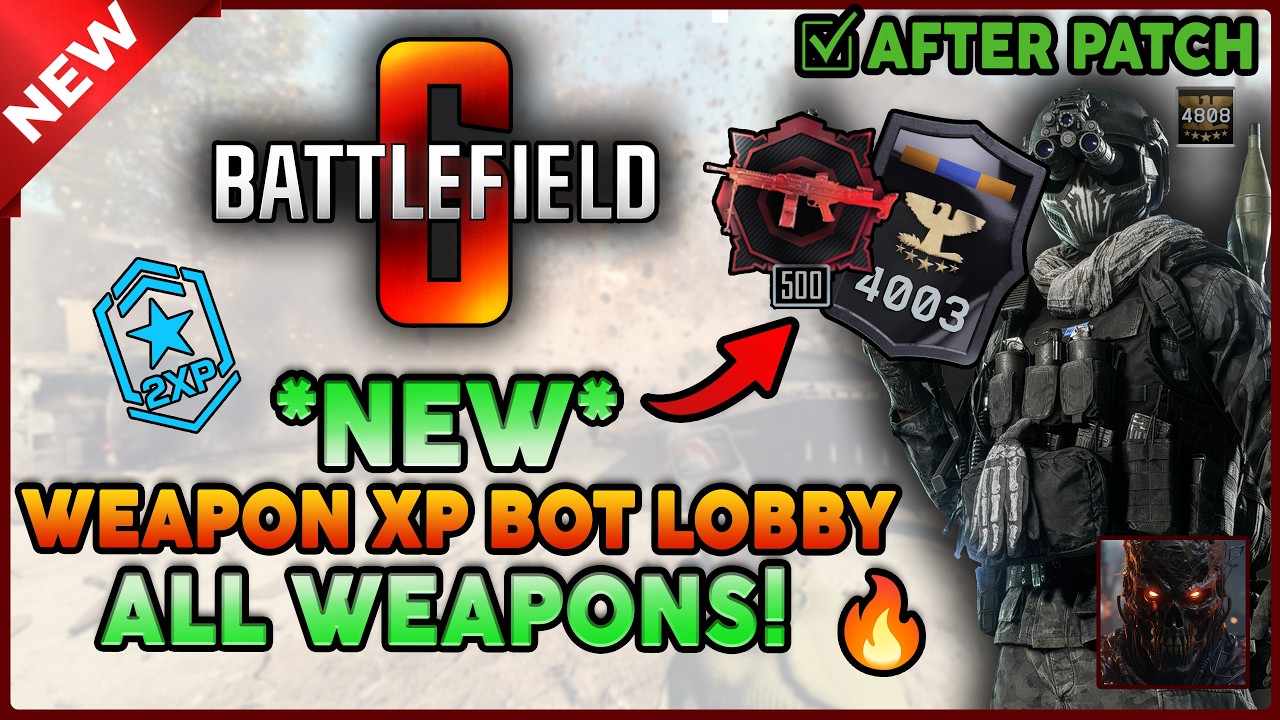 *NEW*✅BEST WEAPON XP PORTALS in BATTLEFIELD 6 🔥 2 NEW BOT FARM PORTALS! 🔥FULL AFK! (AFTER PATCH)