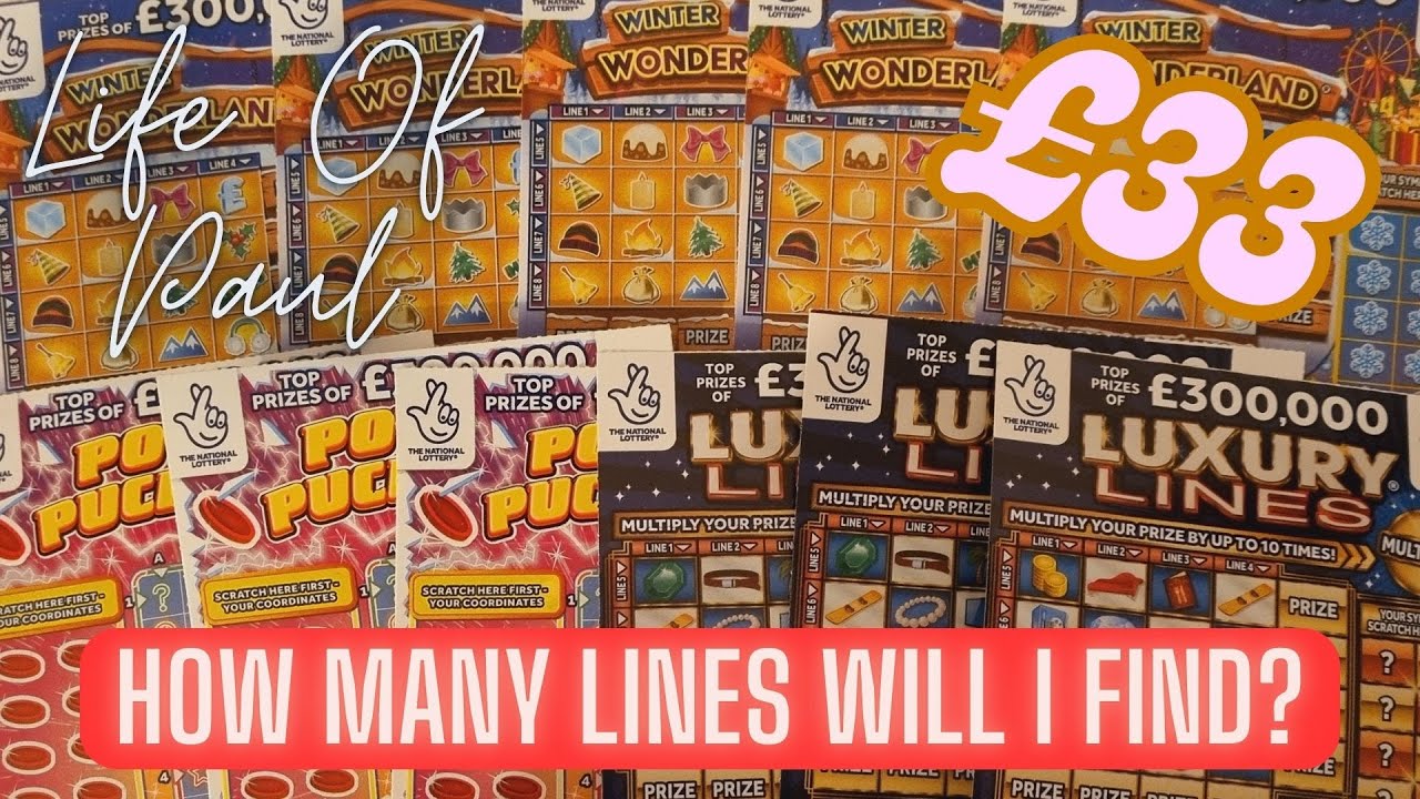 £33 of scratch cards. A mix of £3 scratch cards, will there be lots of winners?