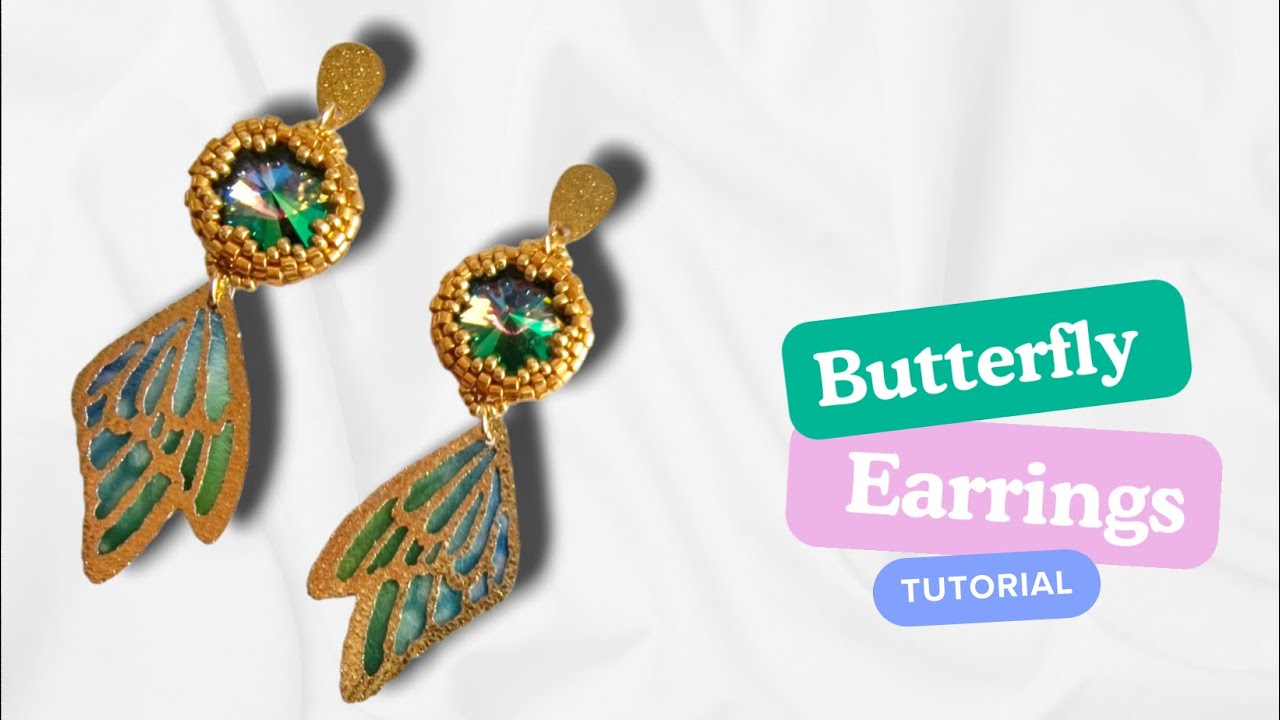 Tutorial Orecchini Butterfly in collab con BeeBeecraft - Come incastonare un cristallo da 12mm