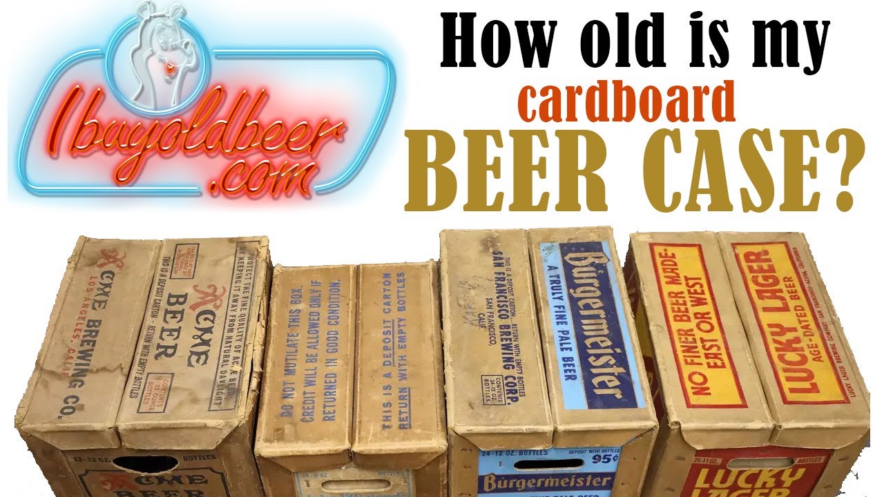 When was YOUR cardboard beer case made? Ibuyoldbeer helps you DATE your cardboard beer cases