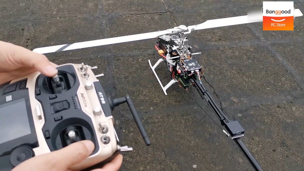 JCZK 450L V1 DFC 6CH Flybarless RC Helicopter with One-Key Return Fixed Point Hover- Banggood RC