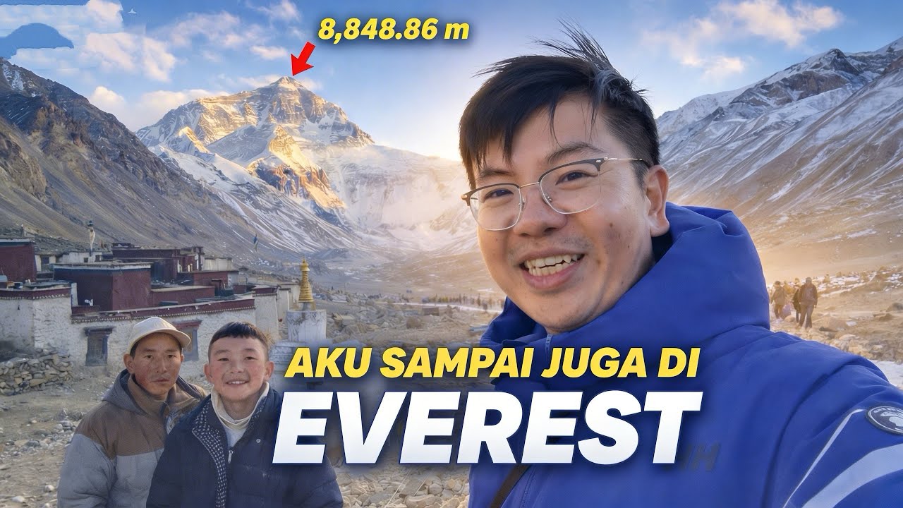 Akhirnya Sampai di Gunung EVEREST ❗️ Melihat Gunung Tertinggi di Dunia dari Everest Base Camp Tibet